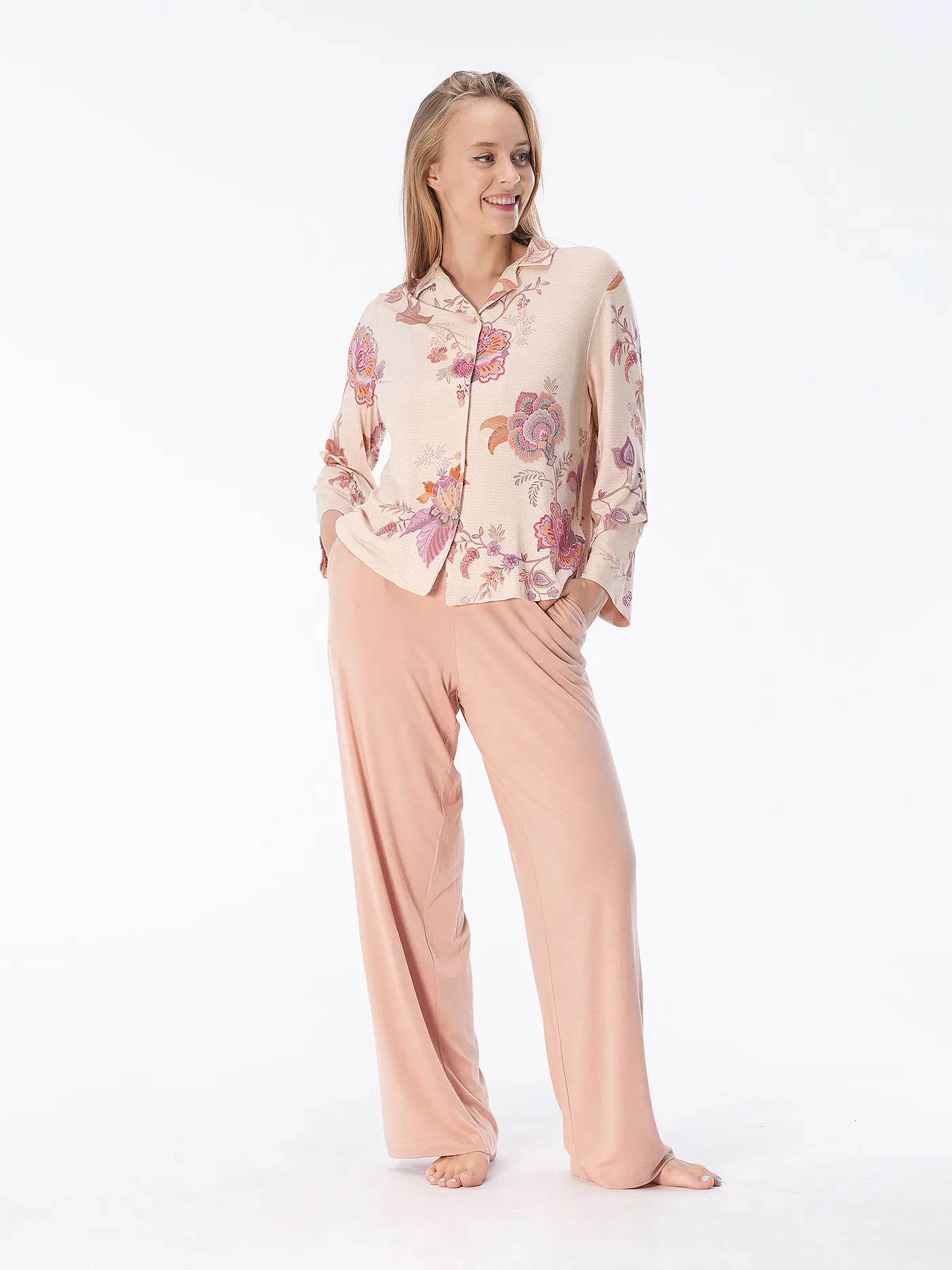 CALVIN KLEIN | Pyjamahose | beige